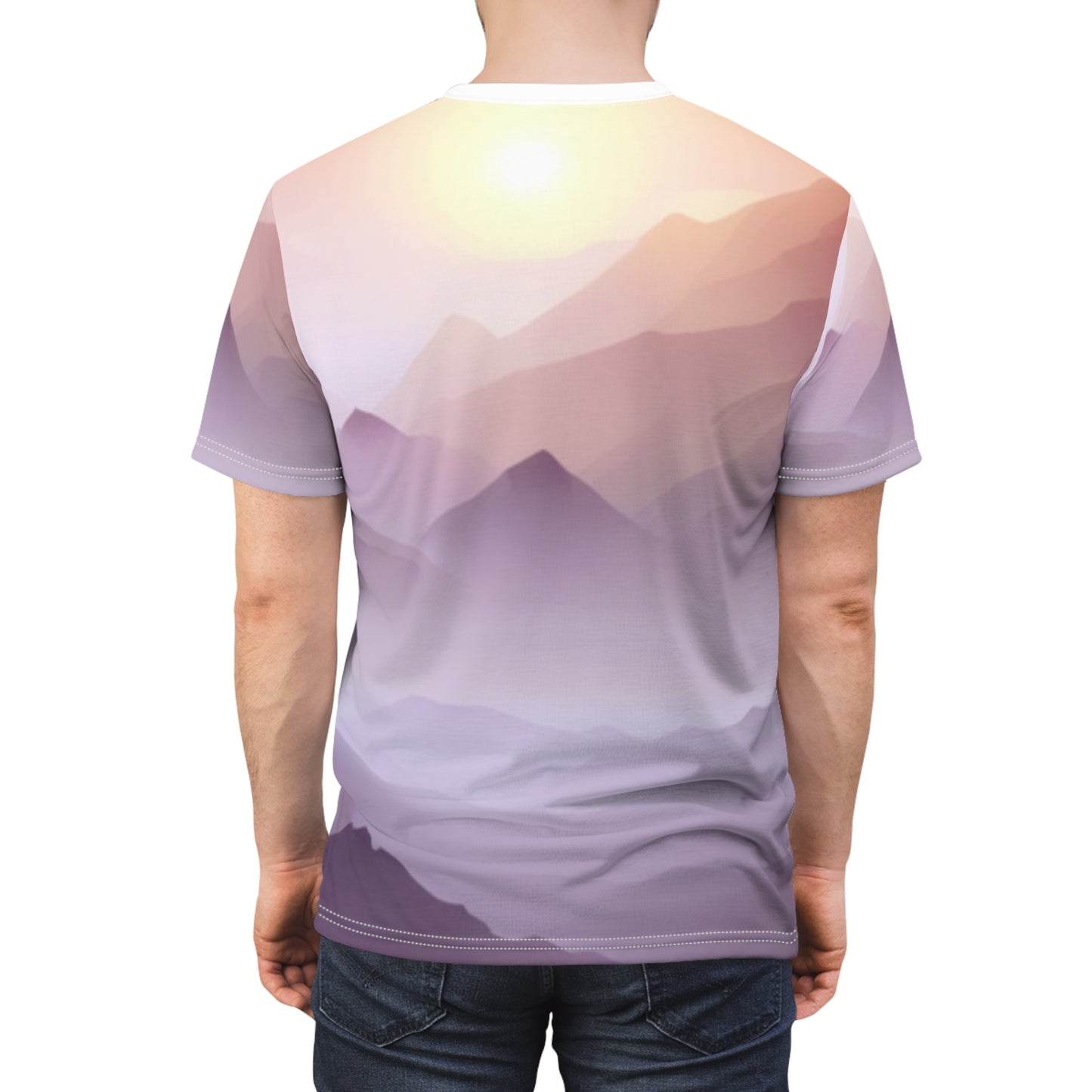 Purple Mountains, Unisex Cut & Sew Tee (AOP)