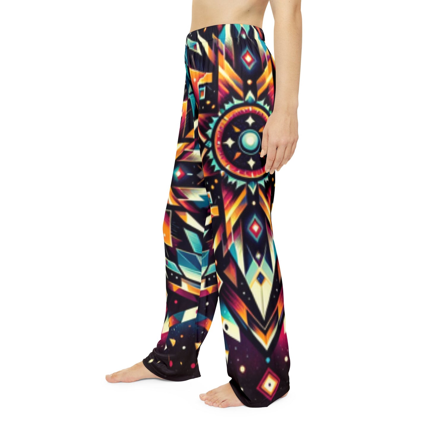 Geometric Tribal, Women's Pajama Pants (AOP)