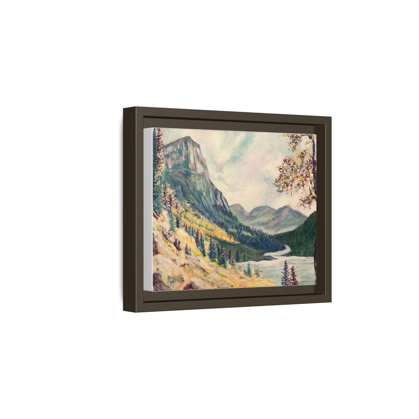 Cascading Landscape Framed Art, Nature Wall Decor, Scenic Home Décor, Mountain Artwork, Gift for Nature Lovers