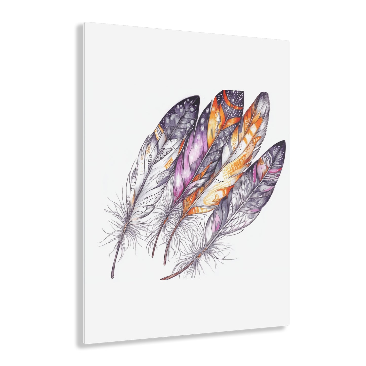 White Feather, Acrylic Prints