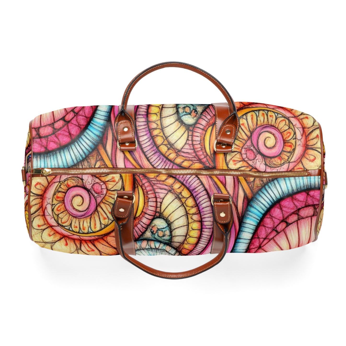 Abstract Seashell, Waterproof Travel Bag