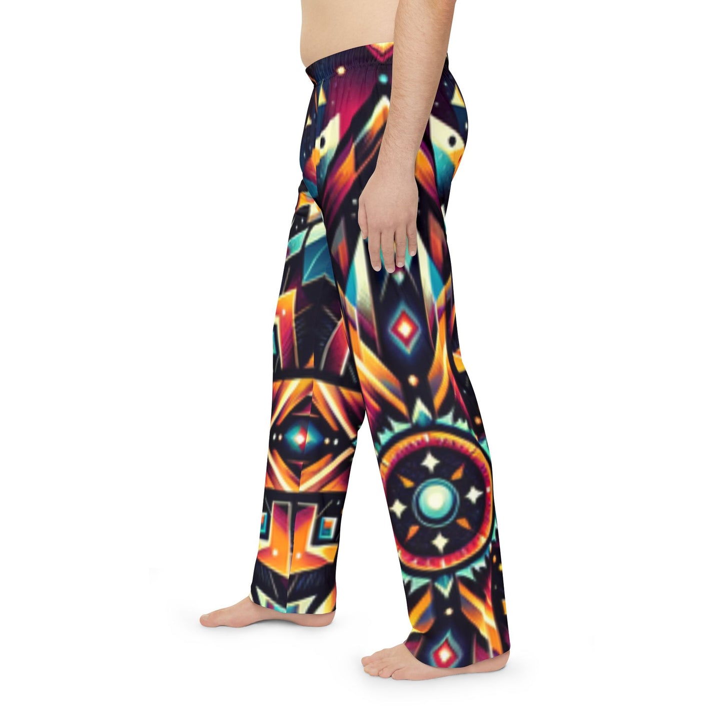 Geometric Tribal, Men's Pajama Pants (AOP)