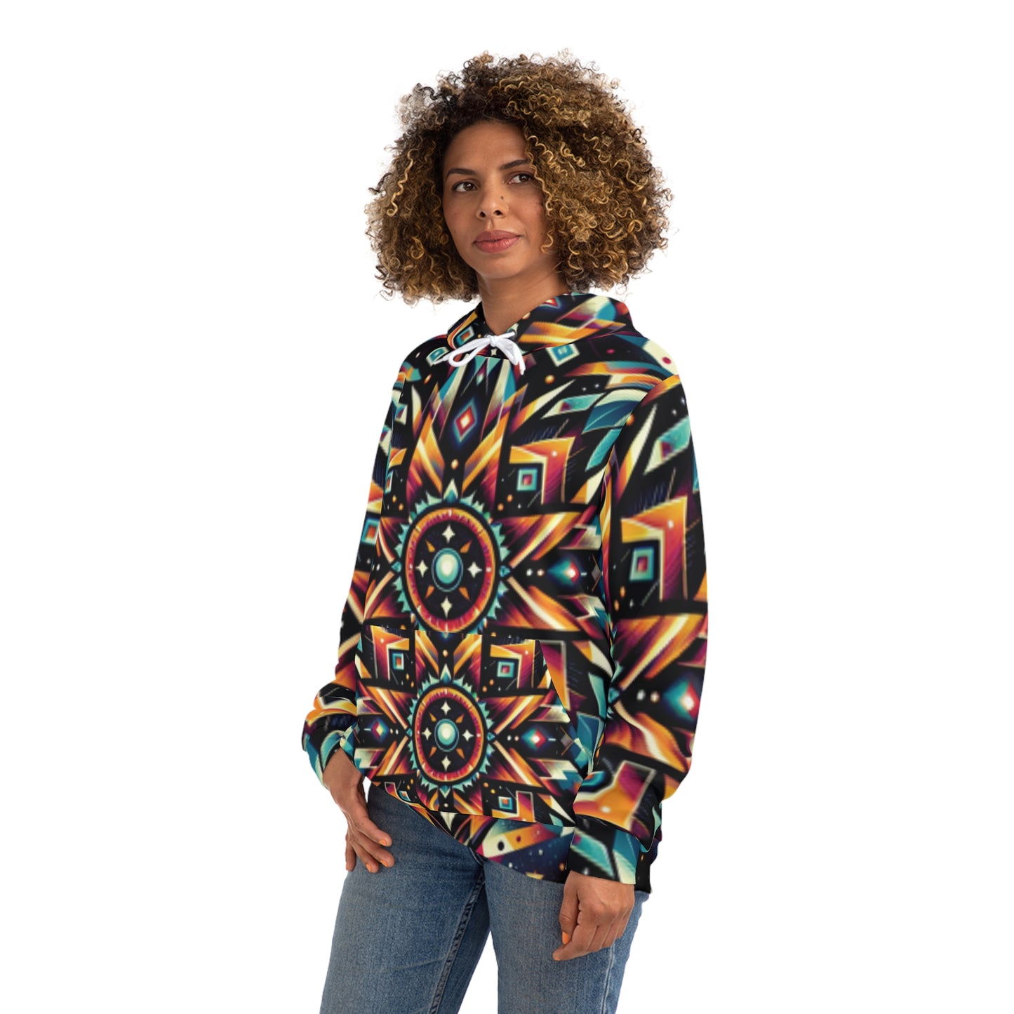 Geometric Tribal,  Unisex Fashion Hoodie (AOP)