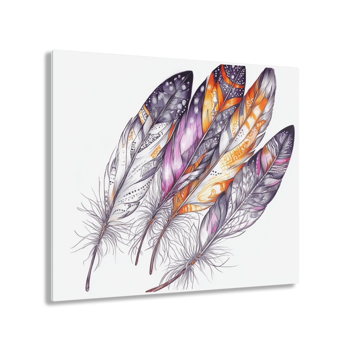 White Feather, Acrylic Prints