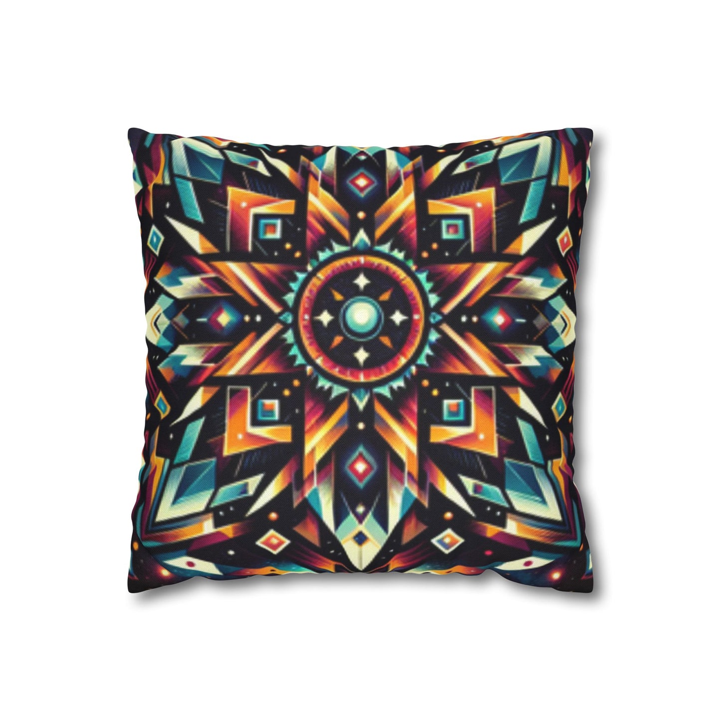 Geometric Tribal, Spun Polyester Square Pillowcase