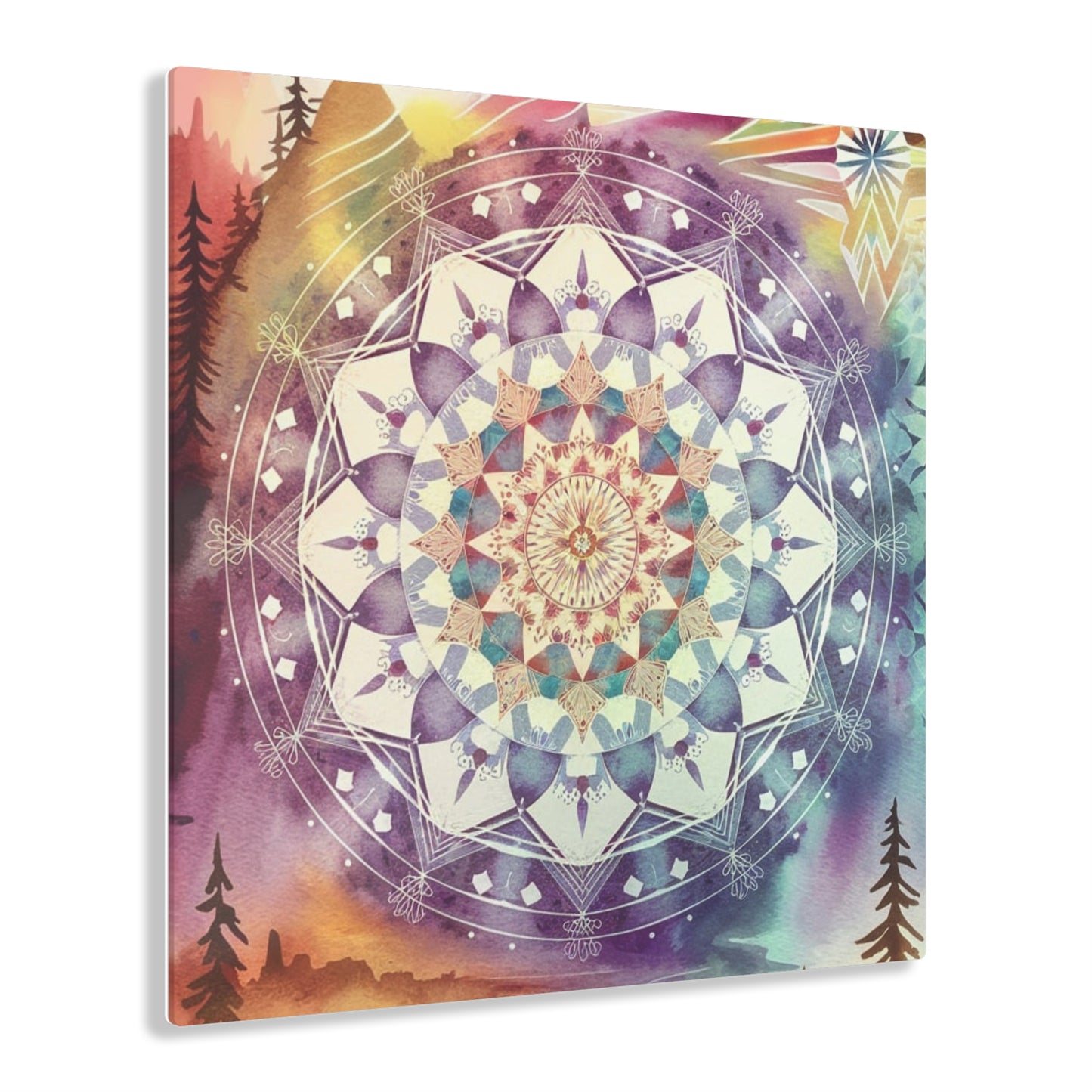 Geometric Pastel Rainbow, Acrylic Prints