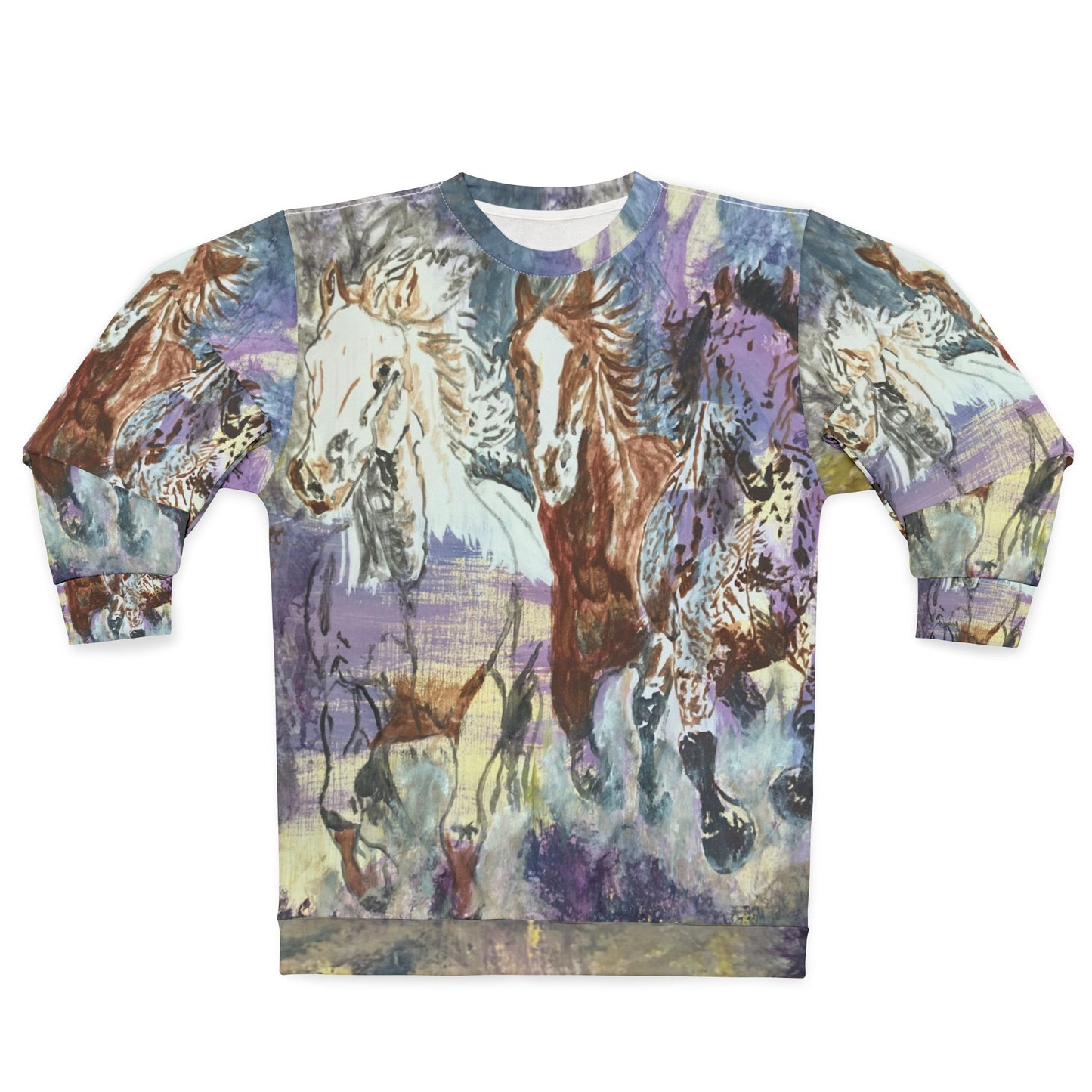 "Free as the Breeze" Unisex Sweatshirt, Cozy Horse Lover's Apparel, Perfect for Gift Giving, Horse Riding Events, Country Lifestyle