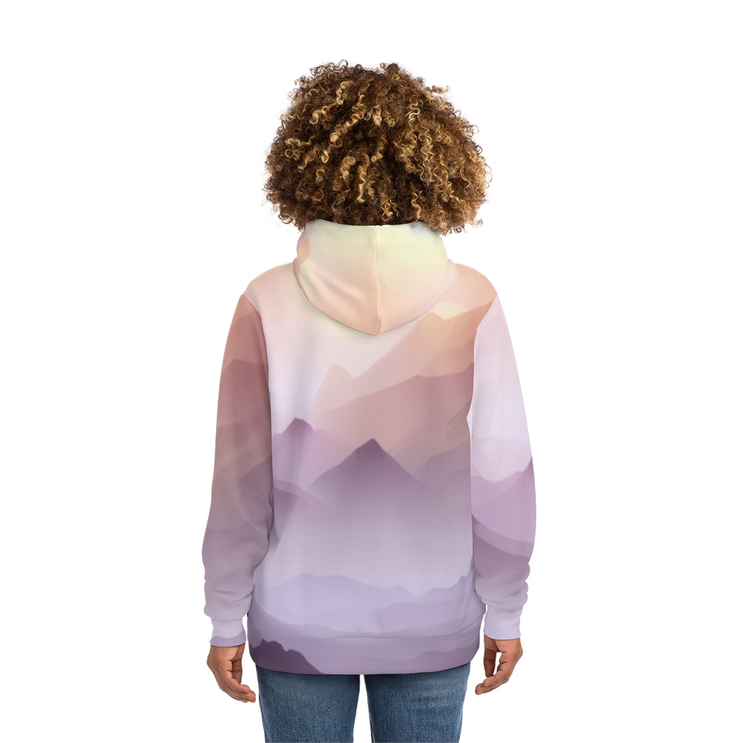 Purple Mountains, Unisex Fashion Hoodie (AOP)