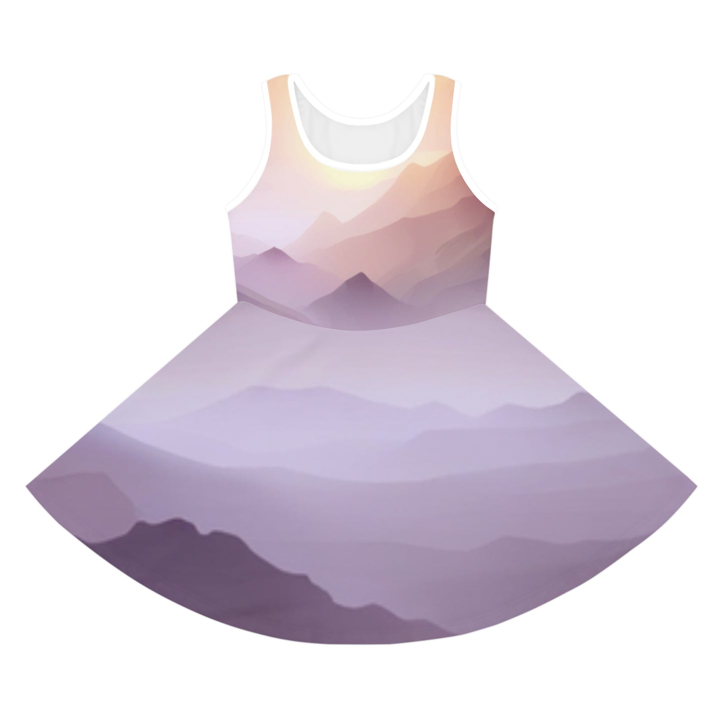 Purple Mountains, Girls' Sleeveless Sundress (AOP)