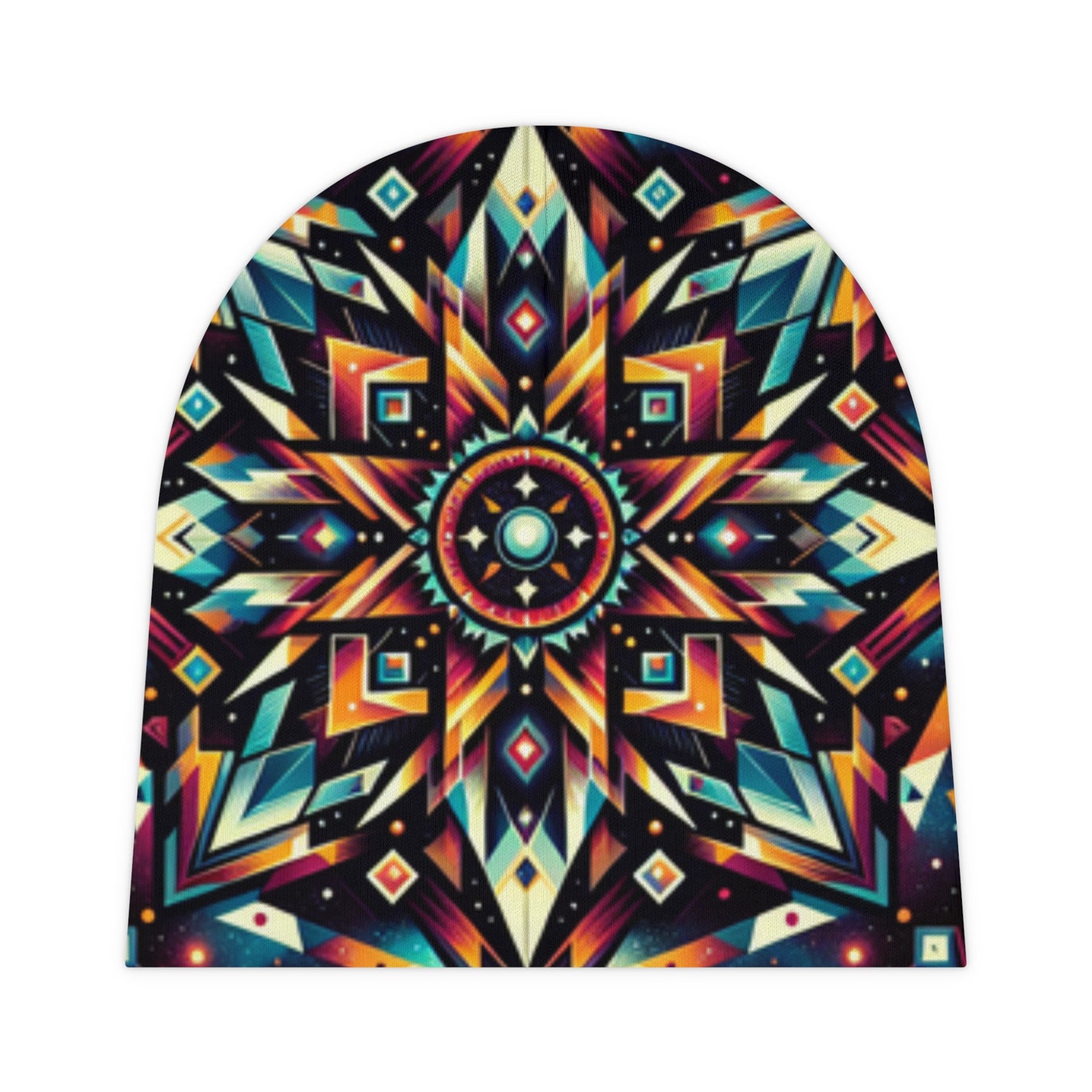 Geometric Tribal, Baby Beanie (AOP)