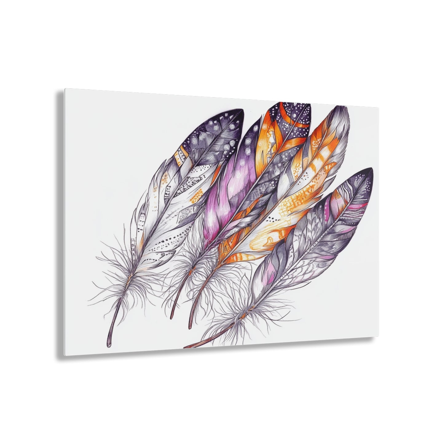 White Feather, Acrylic Prints