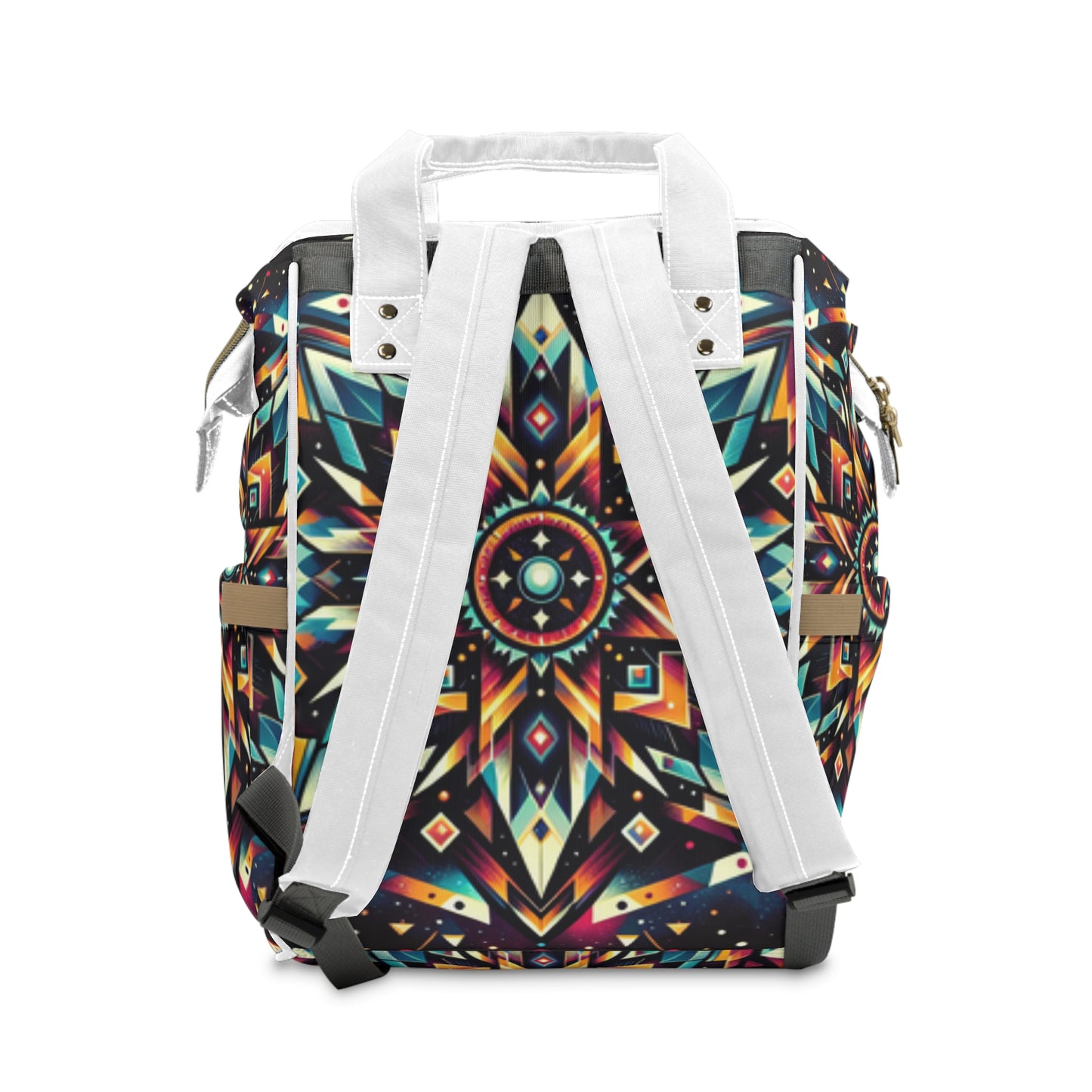 Geometric Tribal, Multifunctional Diaper Backpack