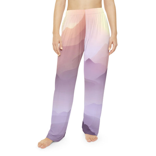 Purple Mountains, Women's Pajama Pants (AOP)