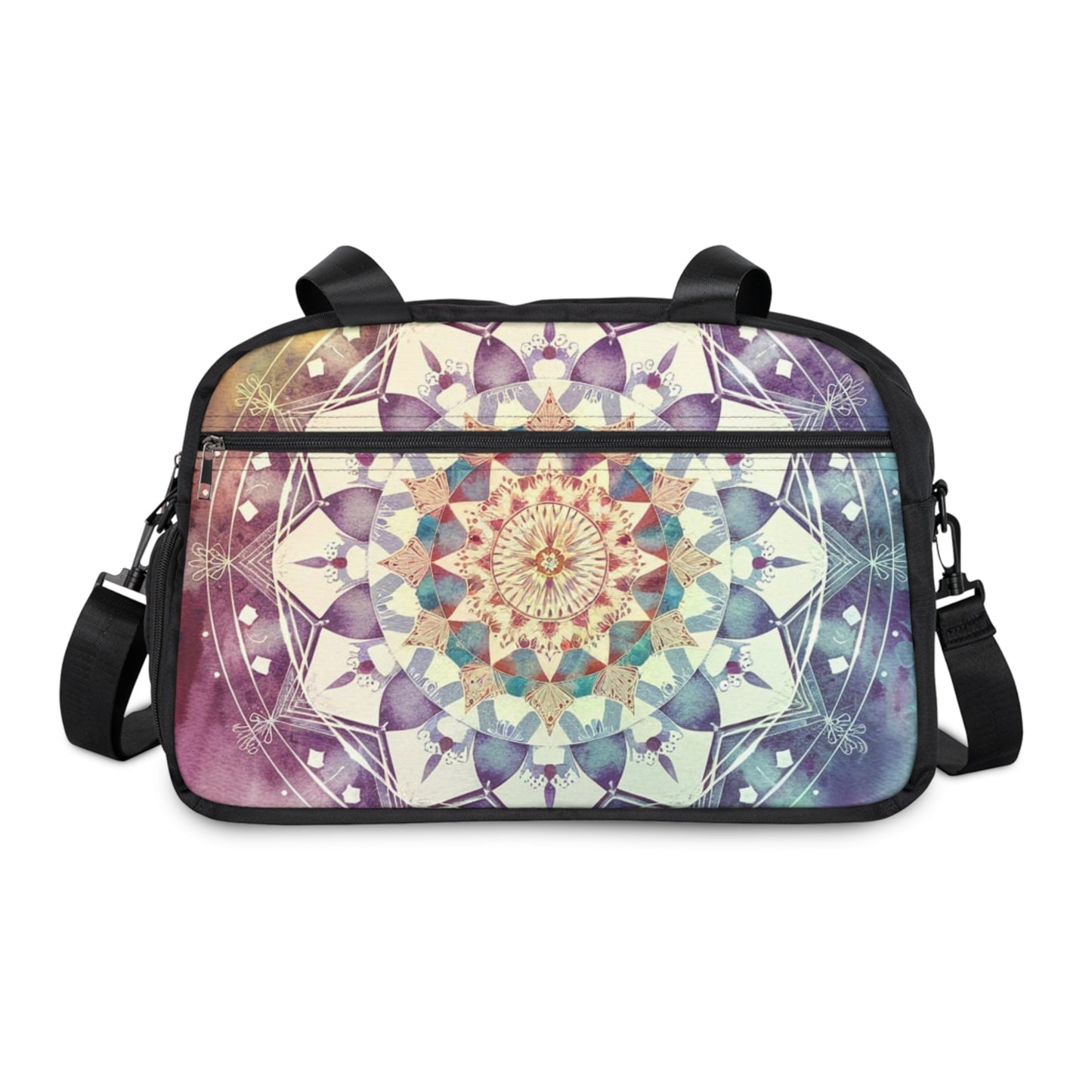 Geometric Pastel Rainbow, Fitness Handbag