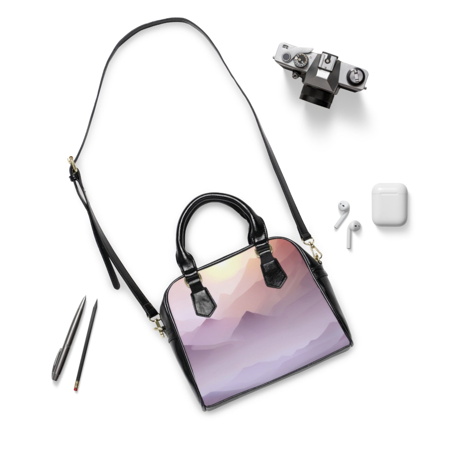 Purple Mountains, Shoulder Handbag