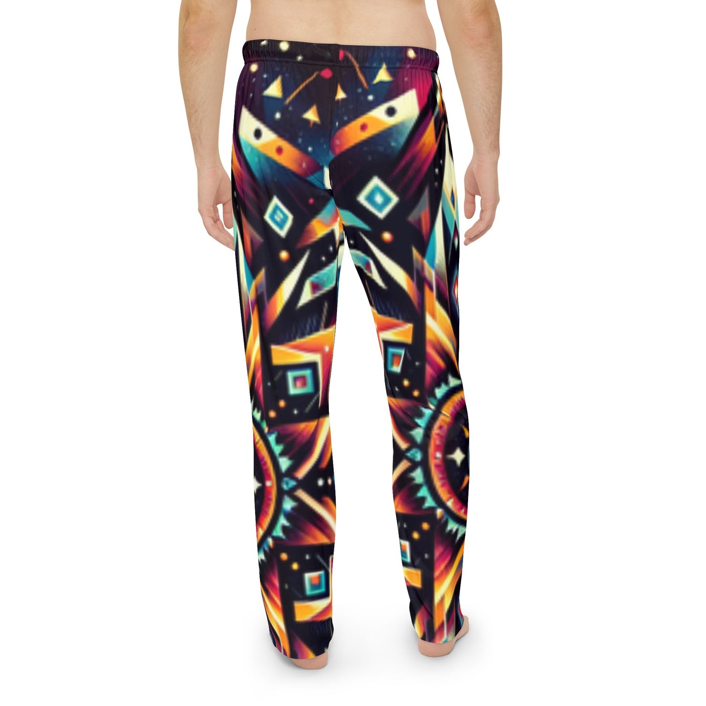 Geometric Tribal, Men's Pajama Pants (AOP)