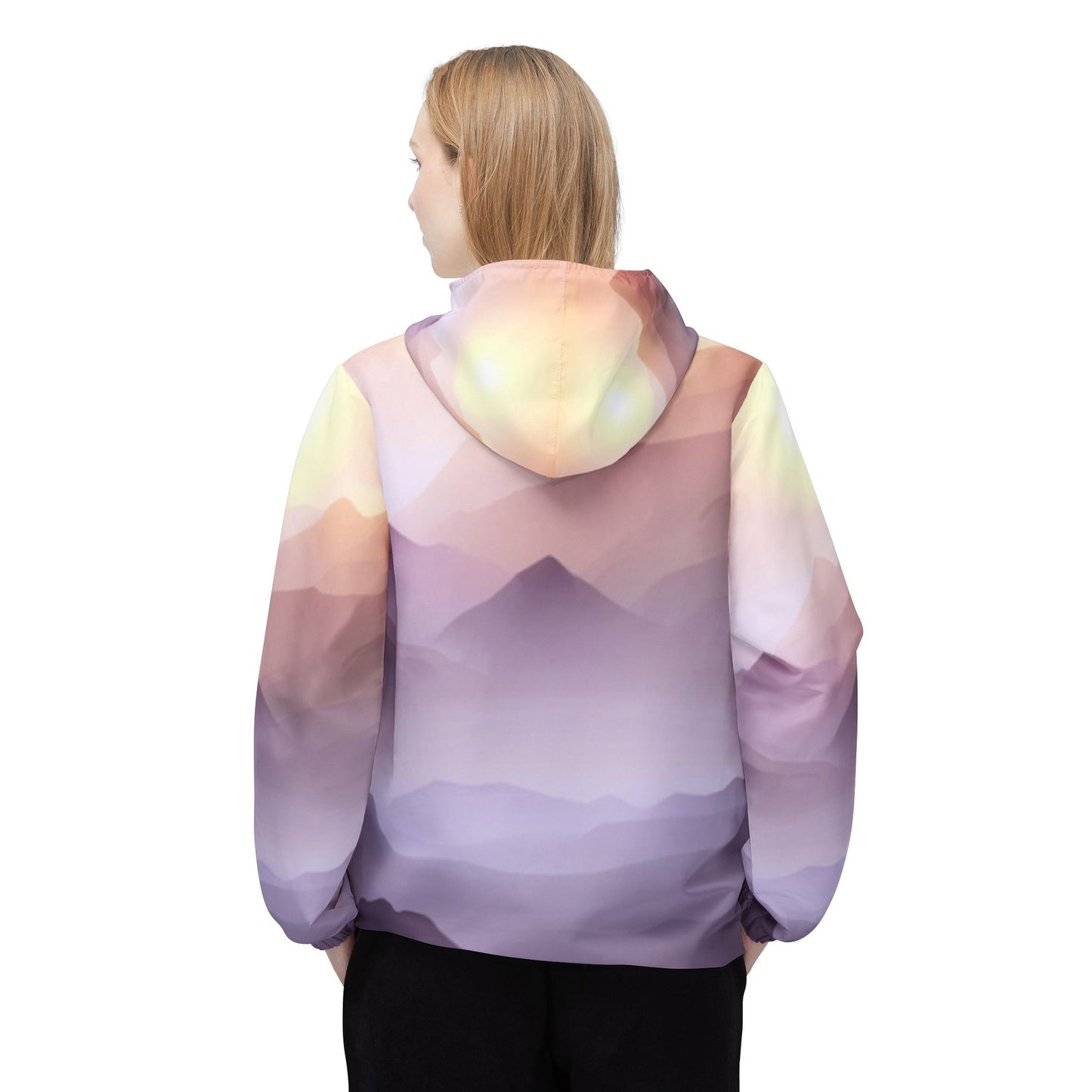 Purple Mountains,  Unisex Windbreaker Jacket (AOP)