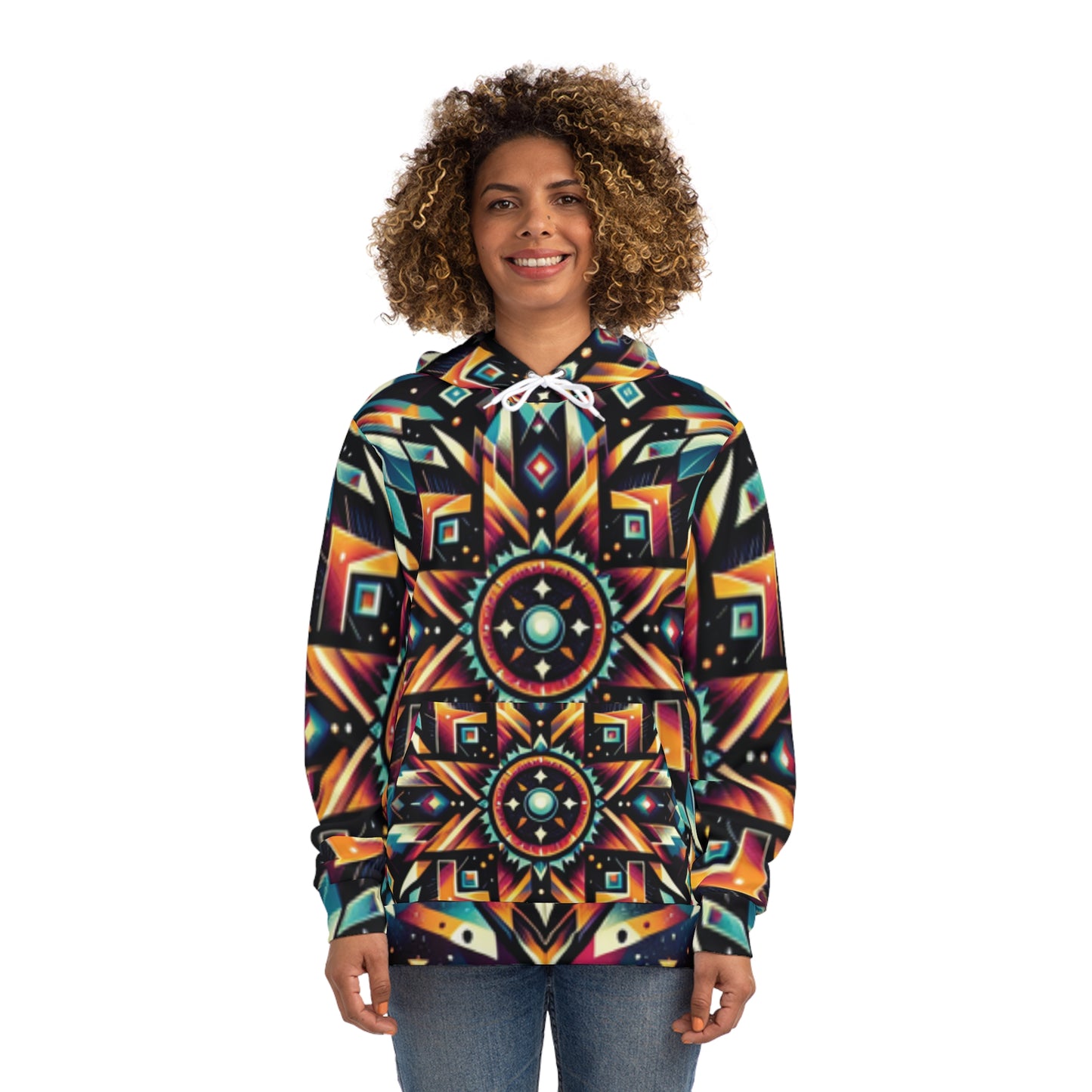 Geometric Tribal,  Unisex Fashion Hoodie (AOP)