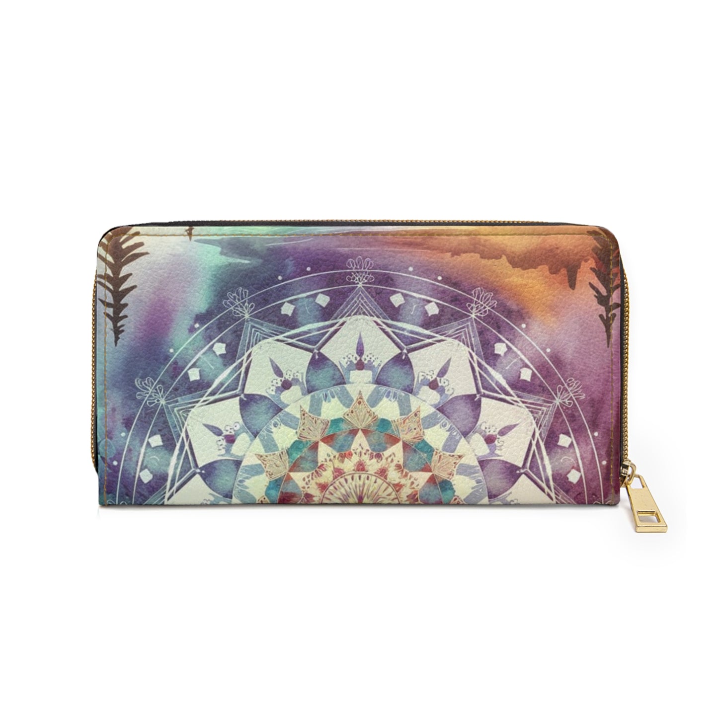 Geometric Pastel Rainbow, Zipper Wallet