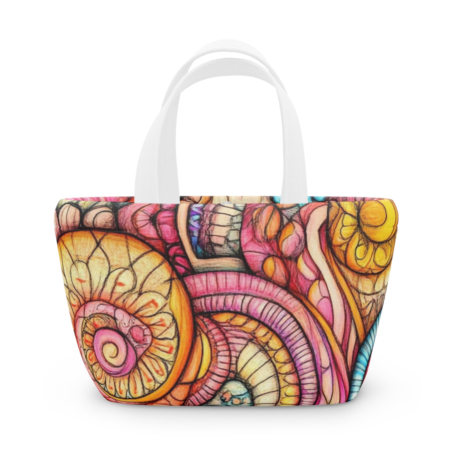 Abstract Seashell, Lunch Bag