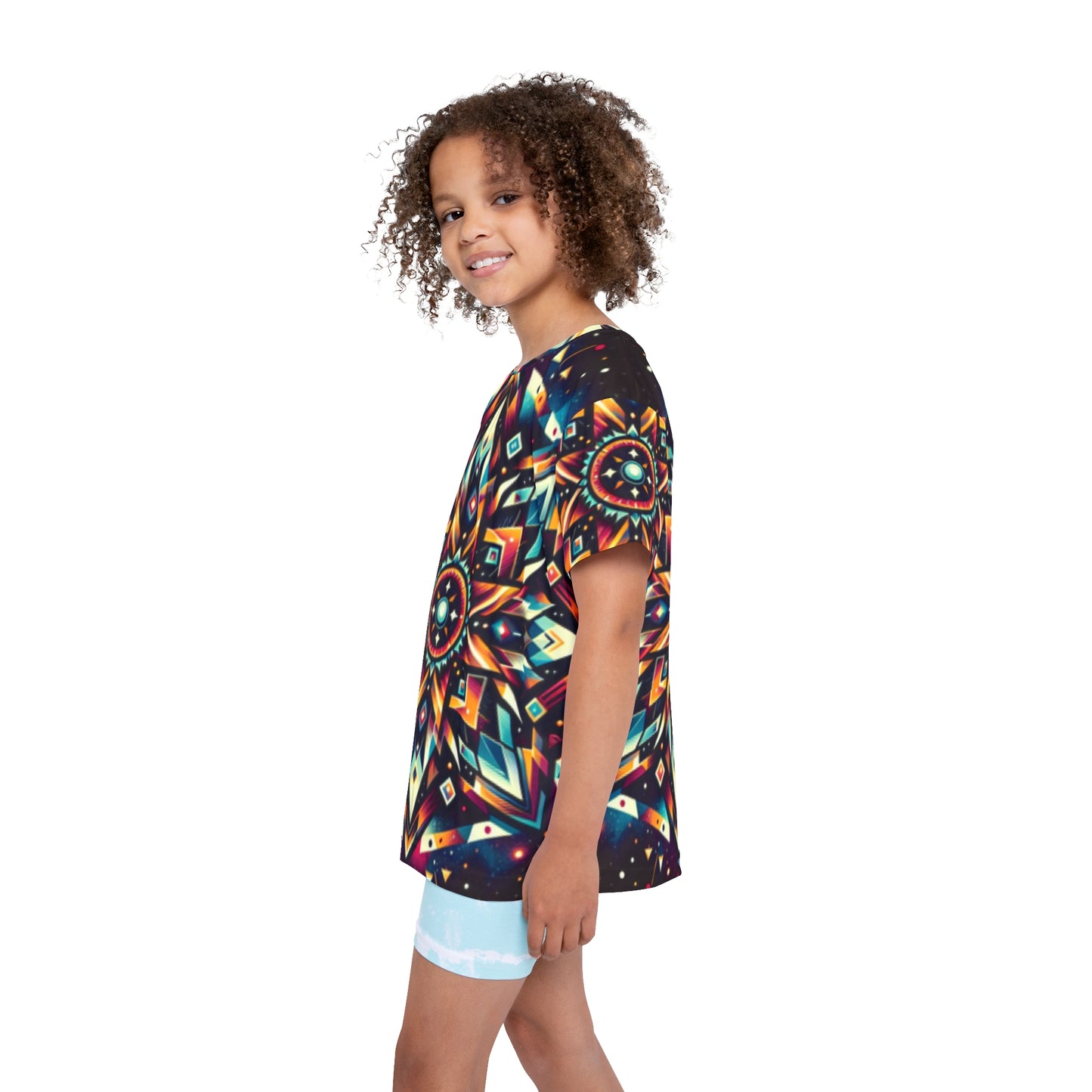 Geometric Tribal, Kids Sports Jersey (AOP)