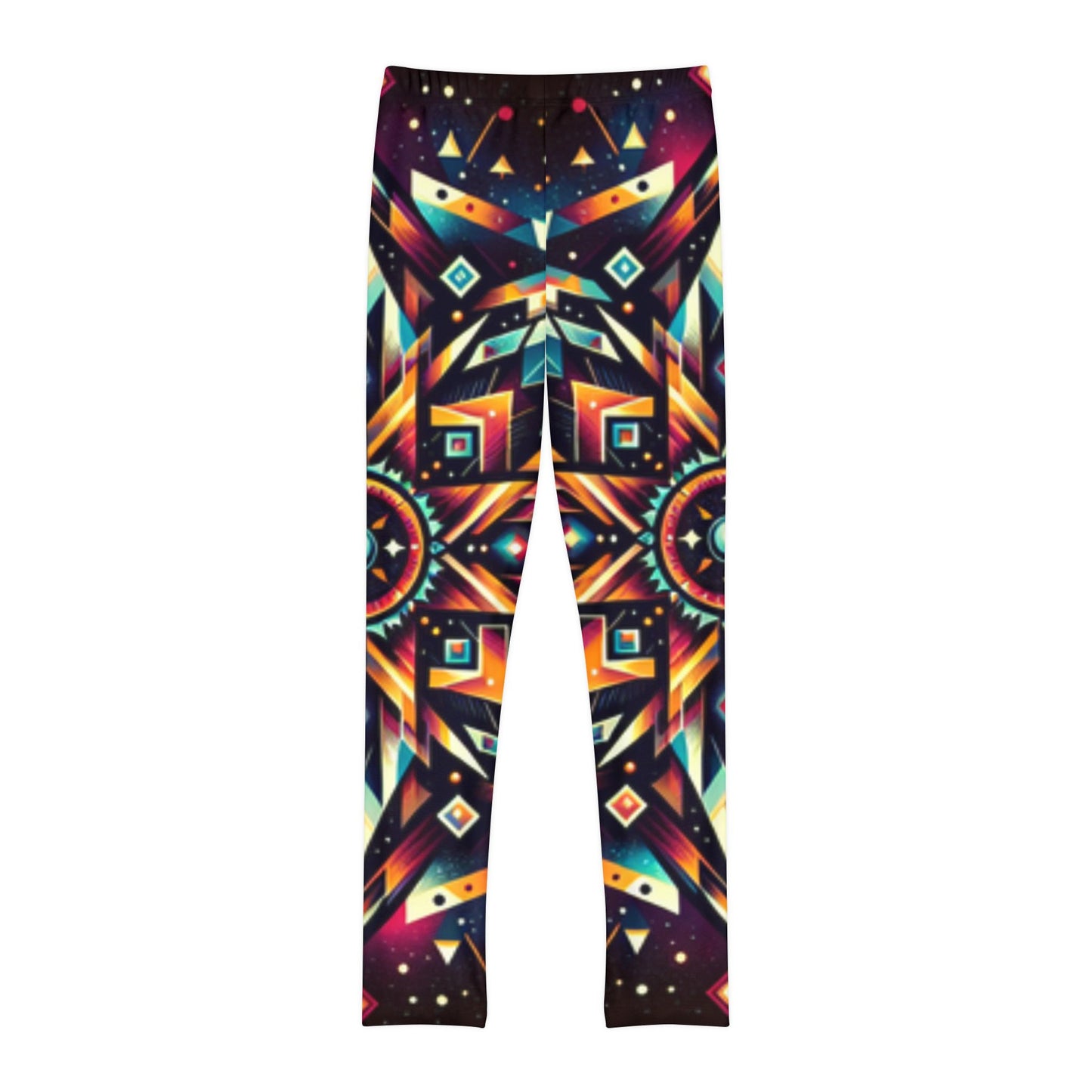 Geometric Tribal, Unisex Youth Full-Length Leggings (AOP)