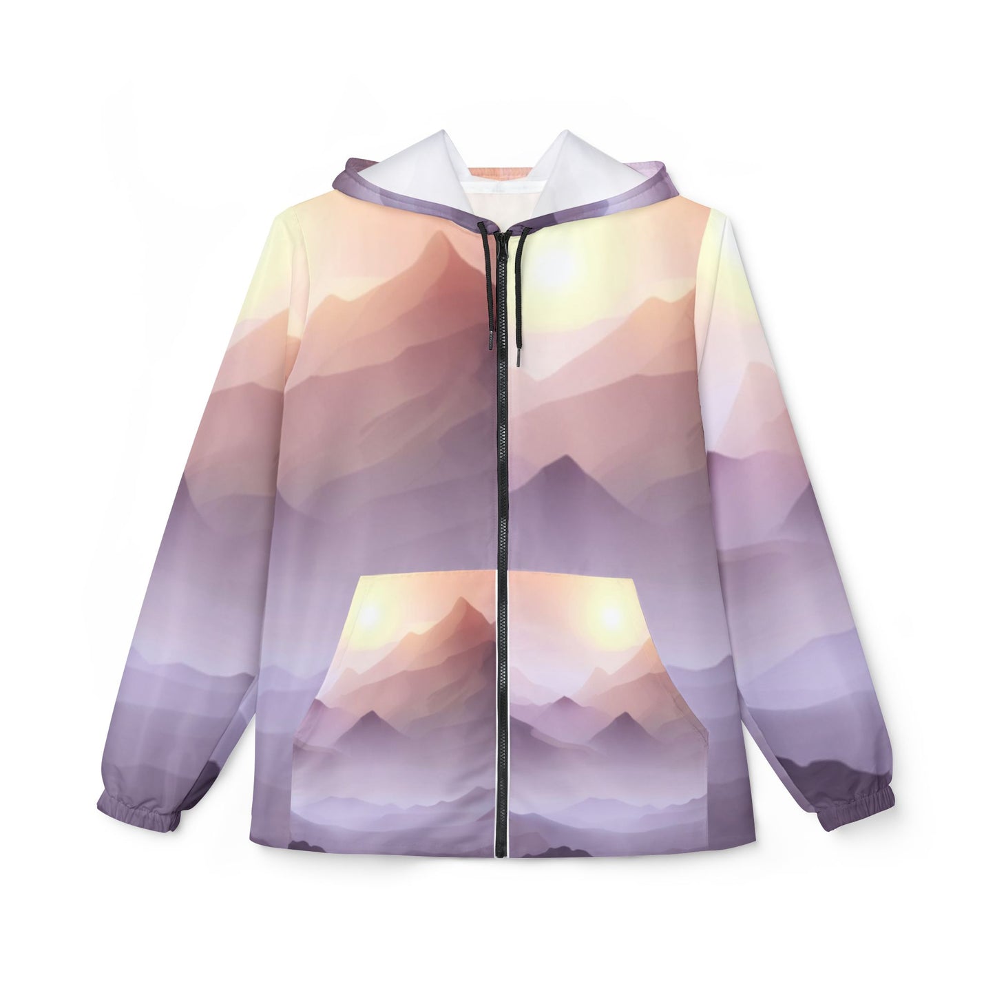 Purple Mountains,  Unisex Windbreaker Jacket (AOP)