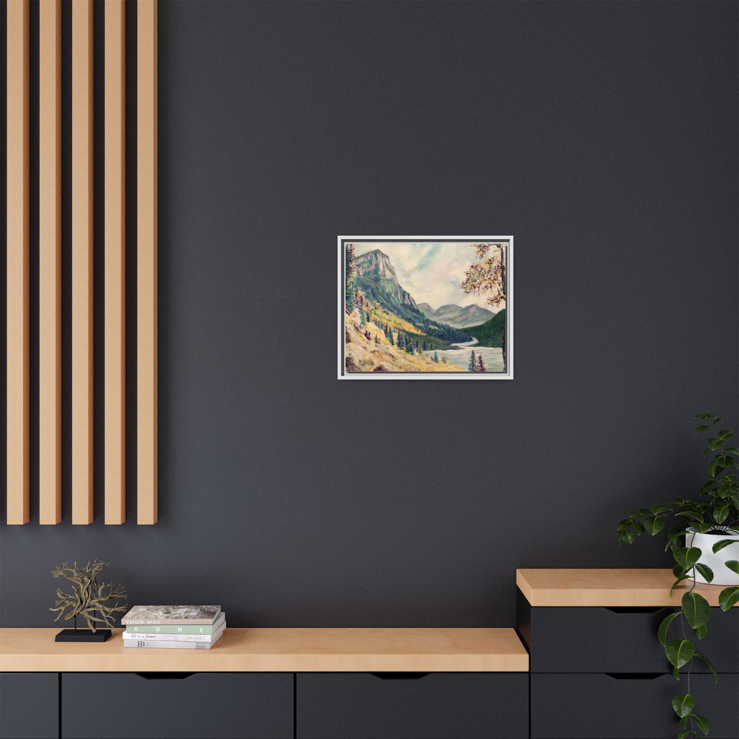 Cascading Landscape Framed Art, Nature Wall Decor, Scenic Home Décor, Mountain Artwork, Gift for Nature Lovers
