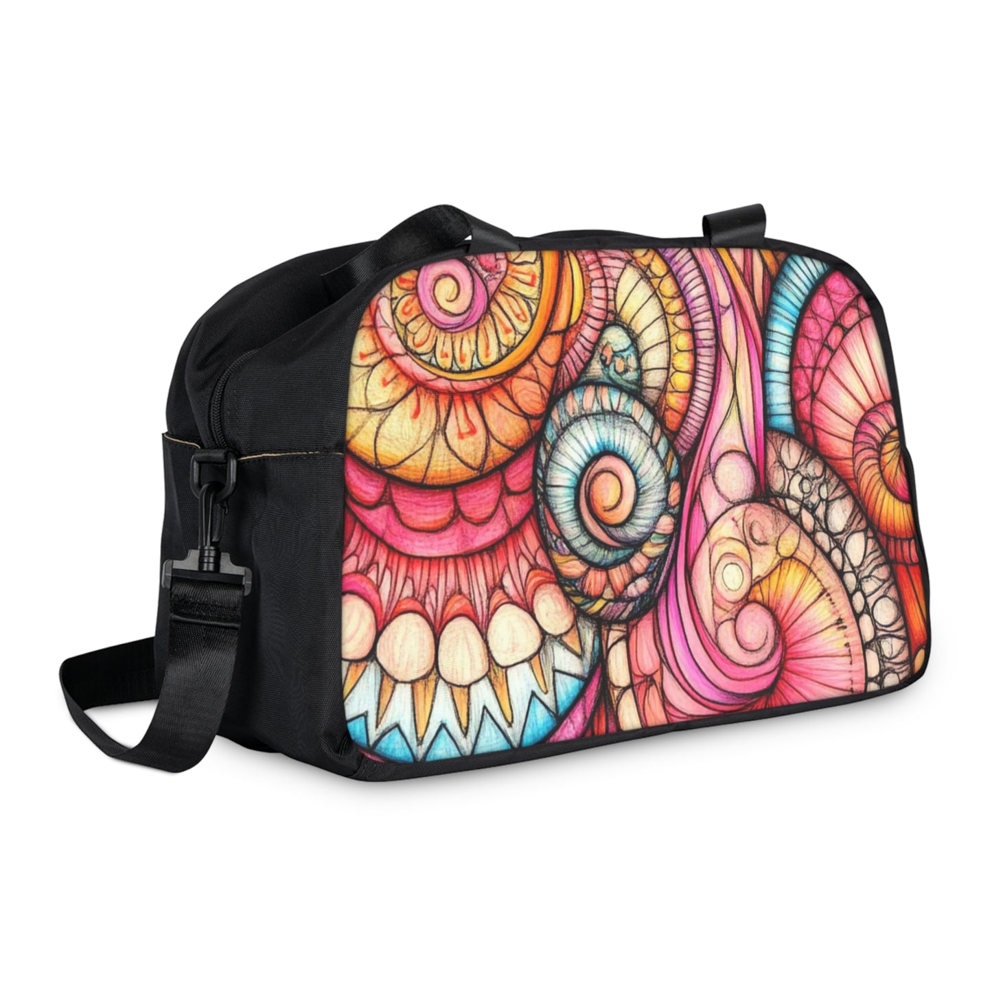 Abstract Seashell, Fitness Handbag