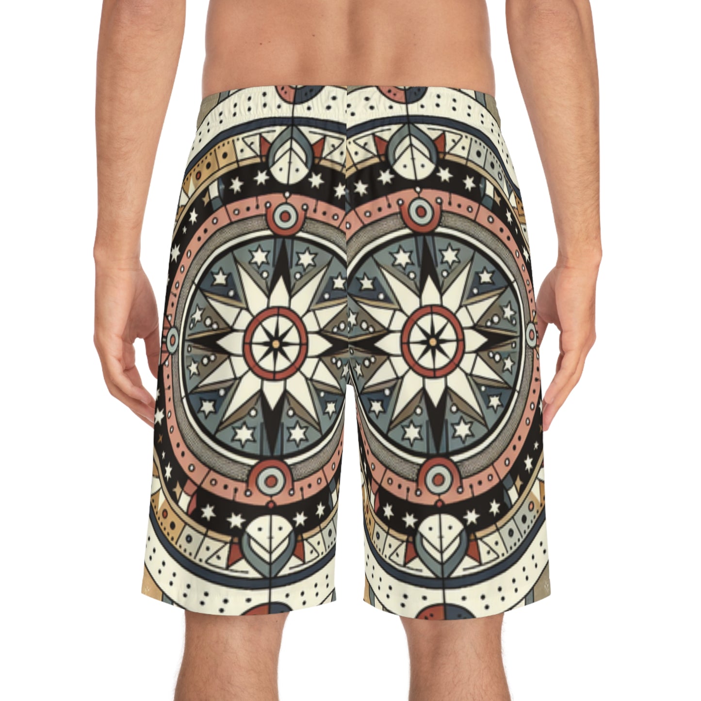 Sandstone, Men's Board Shorts (AOP)