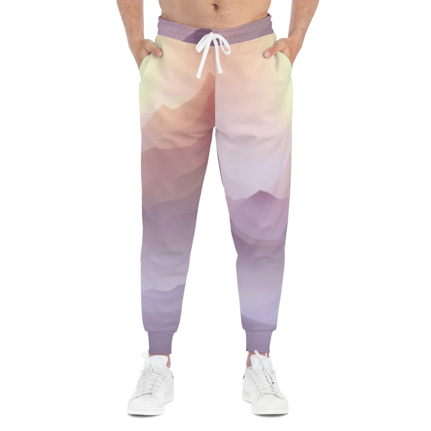 Purple Mountains, Unisex Athletic Joggers (AOP)