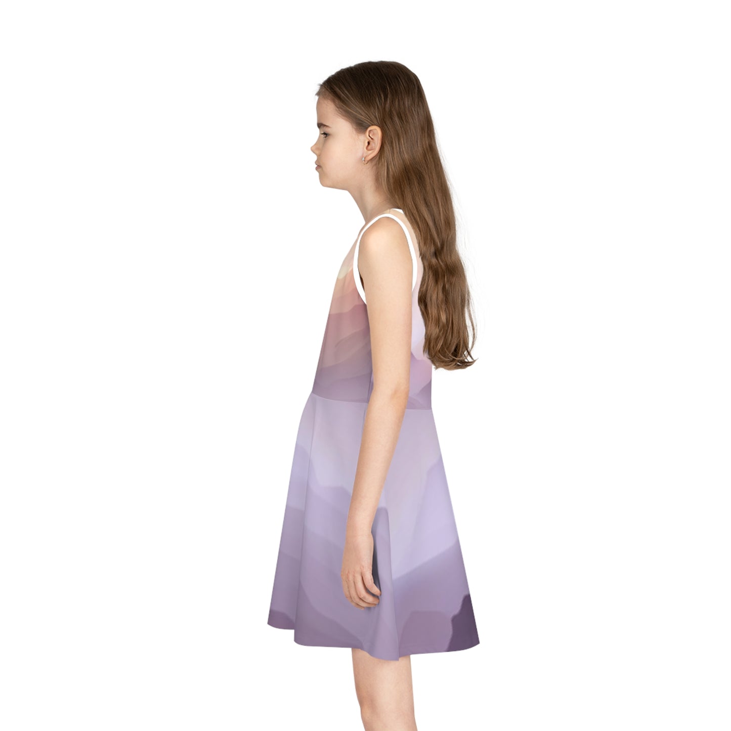 Purple Mountains, Girls' Sleeveless Sundress (AOP)