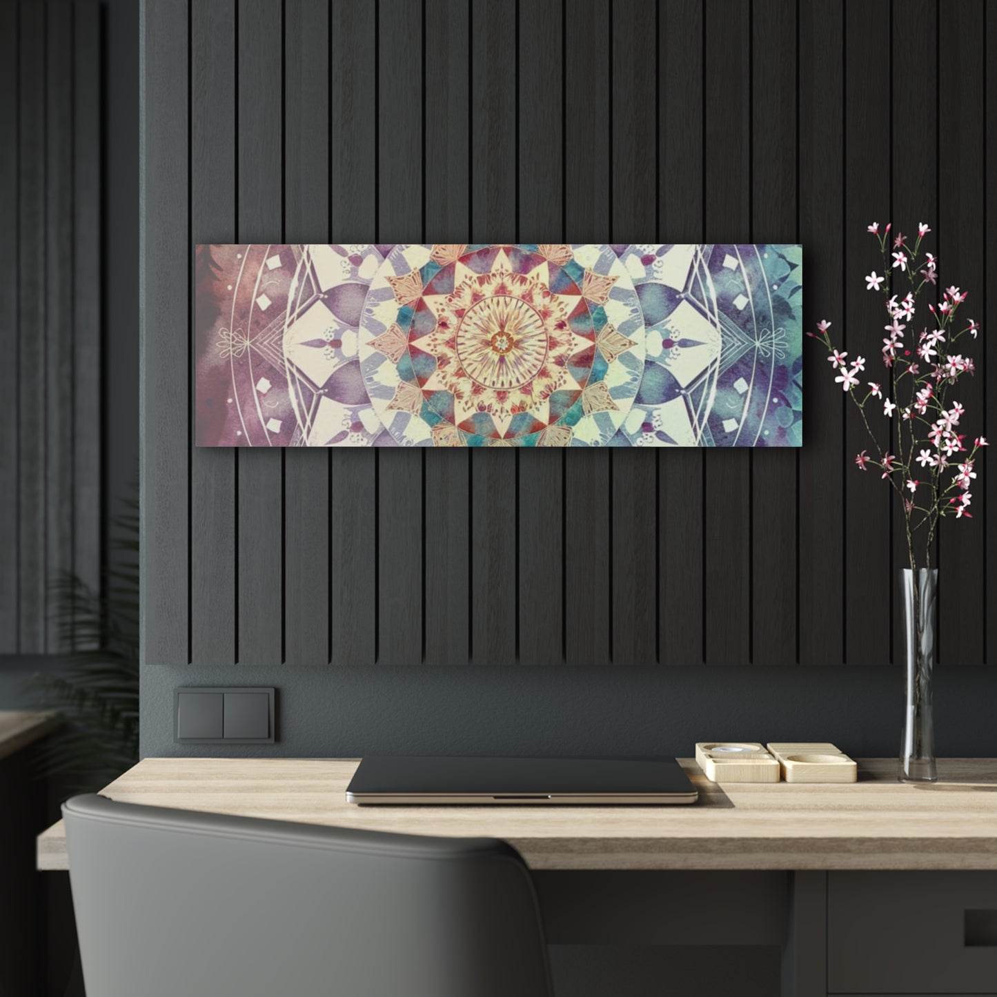 Geometric Pastel Rainbow, Acrylic Prints