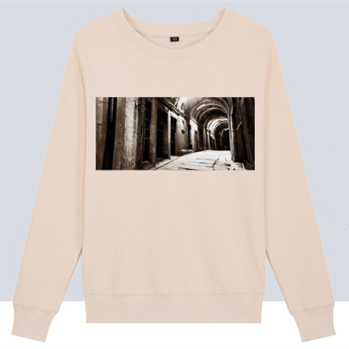 Under Ground Tunnel Custom Round Neck Sweatshirts Health Cotton