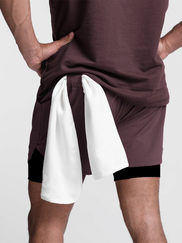 Men’s Double Layer Breathable Sport Shorts, 4 Colors
