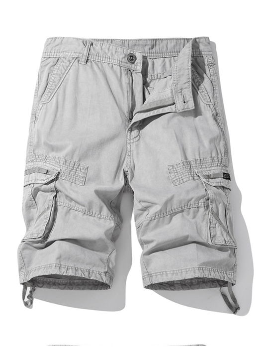 Men’s American Retro Cargo Shorts with Multi-Pockets, 6 Colors