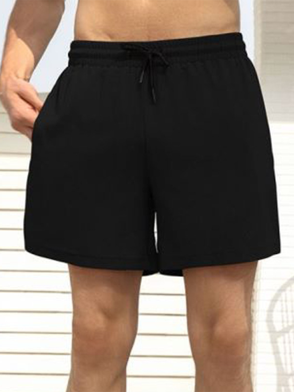 Men’s Double-Layer Sports Shorts, Quick-Dry Lined Activewear, 4 Colors