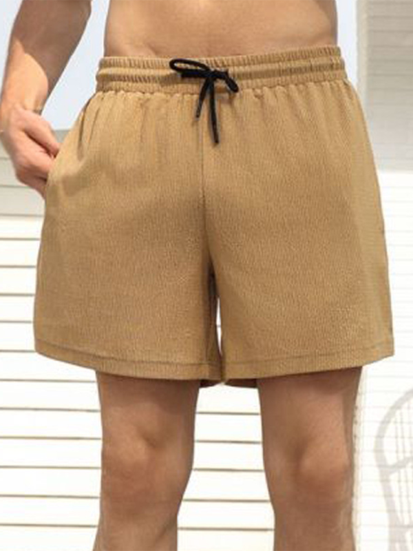 Men’s Double-Layer Sports Shorts, Quick-Dry Lined Activewear, 4 Colors