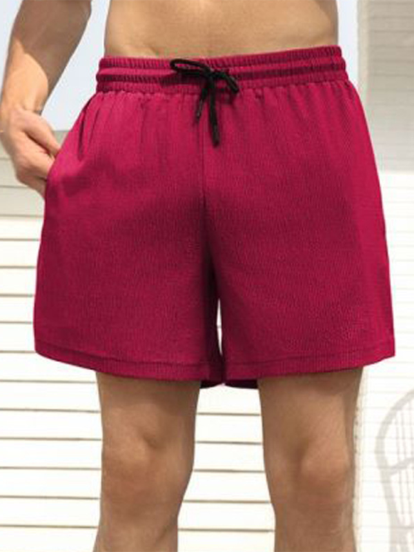 Men’s Double-Layer Sports Shorts, Quick-Dry Lined Activewear, 4 Colors