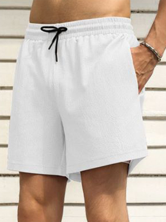 Men’s Double-Layer Sports Shorts, Quick-Dry Lined Activewear, 4 Colors
