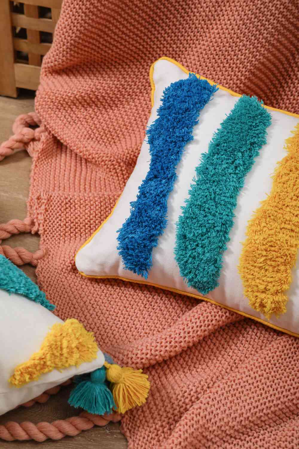 Multicolored Decorative Throw Pillowcase, 6 patterns