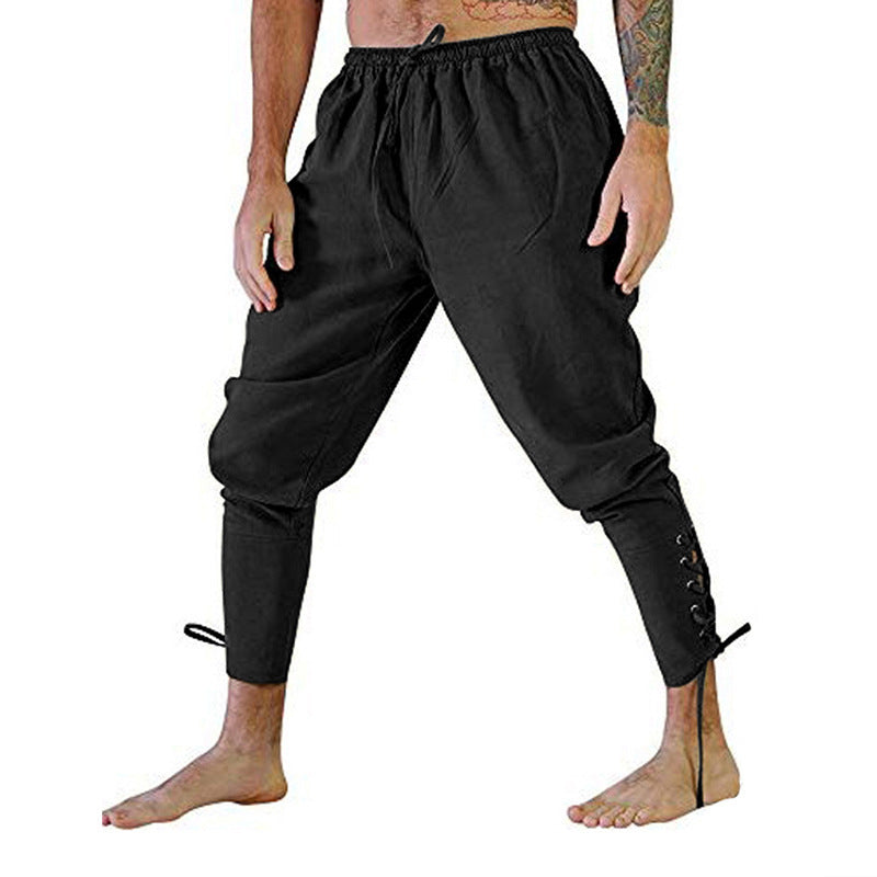 men's trousers ankle strap trousers cuffed trousers