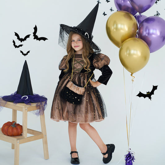 Halloween dress Halloween witch dress cartoon children's dress, 2 colors