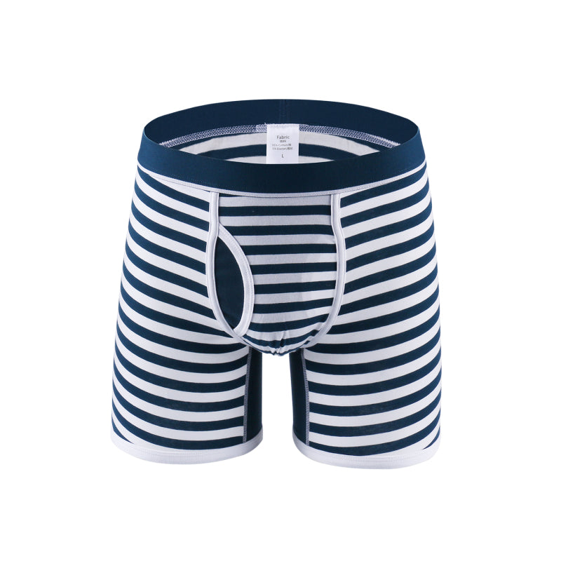 Men's Striped Comfort Breathable Boxer Briefs, 8 colors