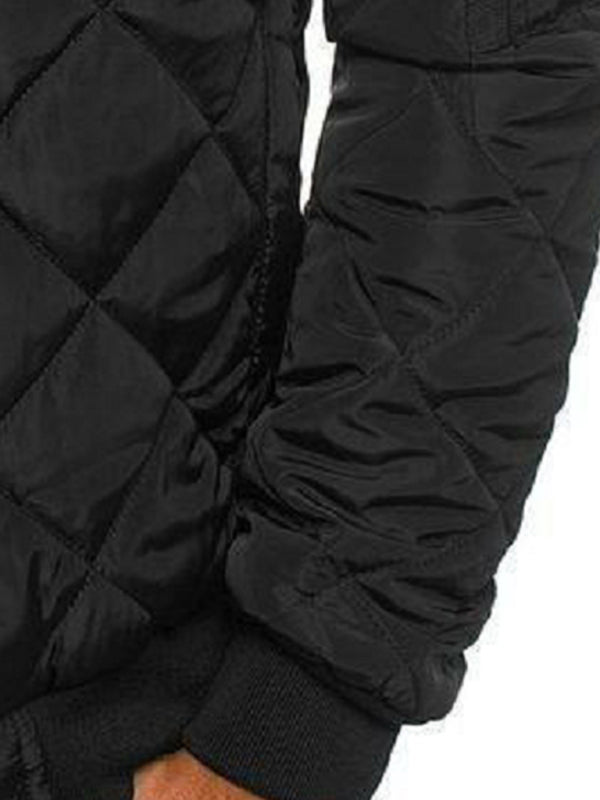 Men's Fashion Warm Coat Solid Color Jacket, 1 color