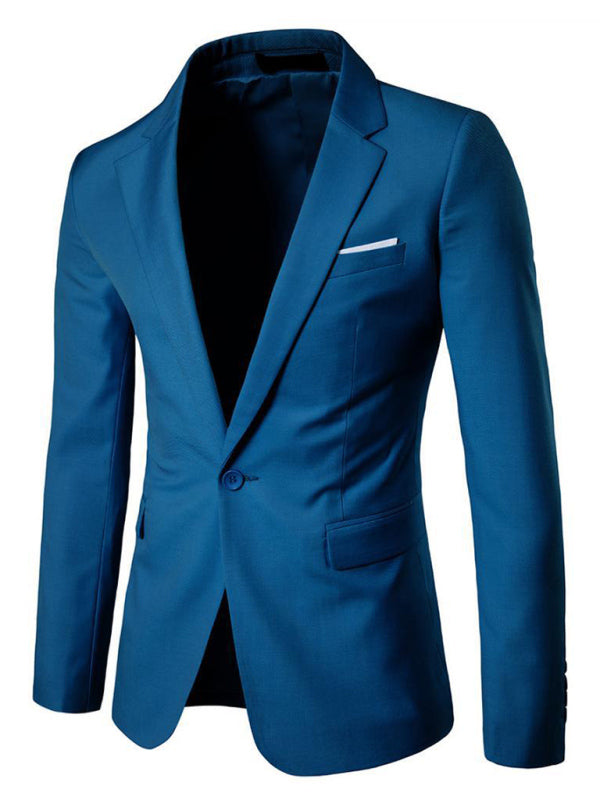 Men's Business Slim Suit Jacket only - no pants, 3 colors