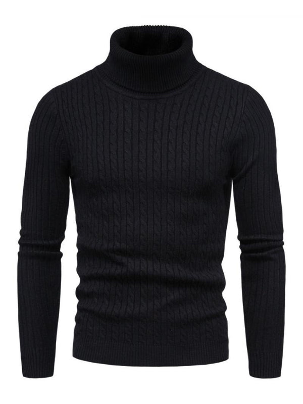 Men's knitted sweater cross-border turtleneck slim fit bottoming sweater, 5 colors