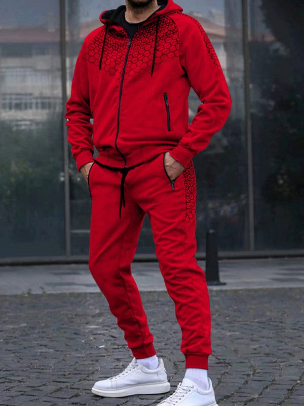 Men's Performance Zipper Hoodie & Sweatpants Two Piece Set, Shop the Look, 8 Colors