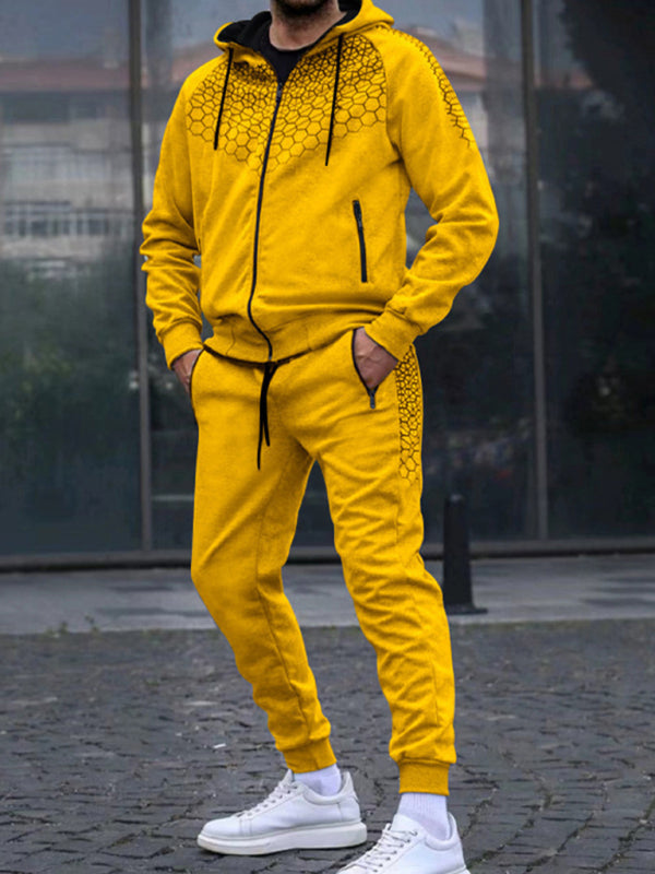 Men's Performance Zipper Hoodie & Sweatpants Two Piece Set, Shop the Look, 8 Colors