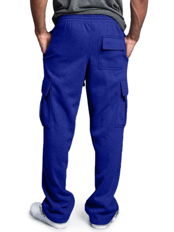 sports leisure loose foot multi-pocket tether men's loose overalls trousers, colors 7